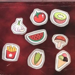 Handmade cute food sticker pack